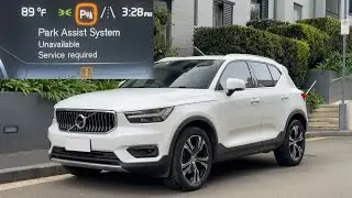 Park Assist Temporarily Unavailable warning in Volvo vehicles