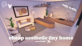 Cheap Aesthetic Tiny Home Speed build | Adopt me Roblox