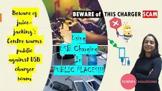 Juice-jacking: Centre warns public against USB charger scam | BEWARE of  THIS CHARGER SCAM
