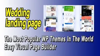 Best Wedding Layout Wordpress Theme And 1253 Other WP Templates. Easy Page Builder.