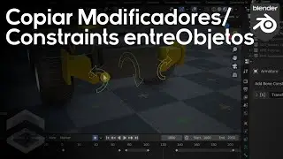 Copiar Modificadores/Constraints entre Objetos en Blender 3.3 - Consejos Rápidos