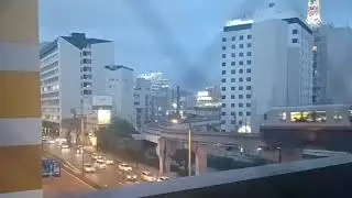 夕暮れのタイムラプス、オレンジに変わっていく街並みがキレイ(音楽あり)
