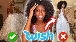 COMPREI MEU VESTIDO DE NOIVA NA WISH E DEU RUIM!
