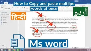 How to Copy and paste multiple words at once in ms word | copying and paste multiple word in ms word