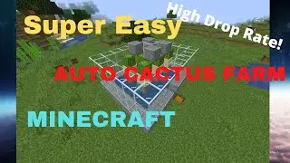How to build a SUPER EASY AUTO CACTUS FARM in MINECRAFT • Most COMPACT and EASIEST Cactus farm 1.16