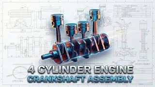 Four Cylinder engine in Fusion 360 