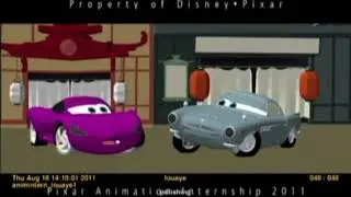 |CARS 2| Finn McMissile and Holley Shiftwell Test Animation with Sound Part 2