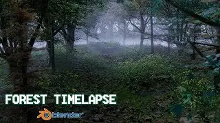 Making realistic forest in Blender | Timelapse