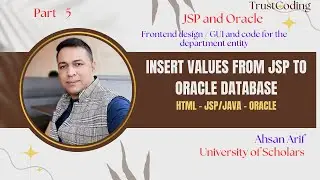 Insert Values to Oracle Database through JAVA SERVER PAGE(JSP) (HTML+JSP+TOMCAT+ORACLE) 
