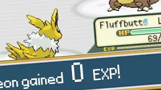 Can you beat Pokemon Fire Red gaining ZERO experience?