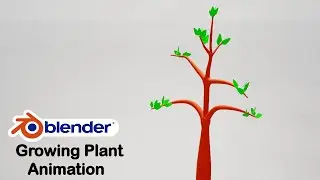 Blender 3.2 tutorial - Growing plant animation tutorial for beginner || Blender tutorial ||