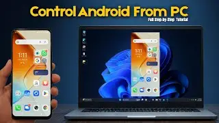 How to Control Android Phone from a PC or Laptop [USB & WiFi] | Share / Mirror Android Screen to PC