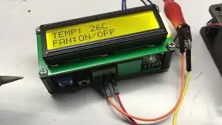 Temperature Controlled Fan ON OFF Switch Using Arduino Nano 16X2 LCD and LM35 Sensor 1