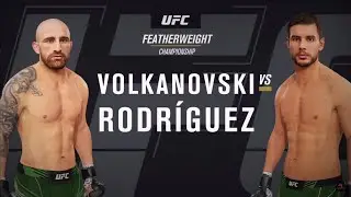 ALEXANDER VOLKANOVSKI VS YAIR RODRIGUEZ | FIGHT SIMULATION | UFC 290