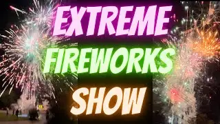 EXTREME Backyard Fireworks!! Patriotic 4th of July Show!!