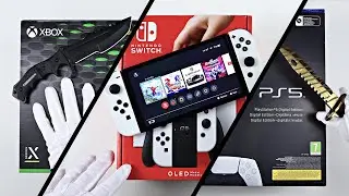 PS5 vs XSX vs Switch OLED - Unboxing Compilation