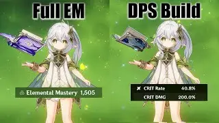 Full EM Nahida vs DPS Build Nahida - Genshin impact