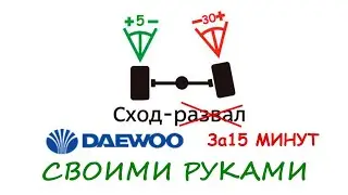 Do-it-yourself wheel alignment on a Daewoo in 15 minutes. EASY!!!