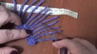 Бахрома крючком. МК. Häkelmuster