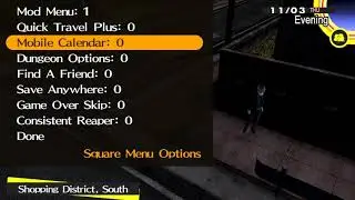 Persona 4 Golden - Custom Sub Menu (Mod Menu + QoL)