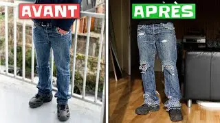 Comment DESTROY un jean denim ?? (custom)