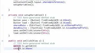 Android Developing Applications Tutorial 95 Saving Data with SharedPreferences