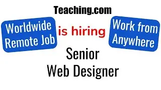 Hiring Web Designer | UX Designer Jobs | Designer Jobs | Design Jobs | Remote Jobs | Work from home