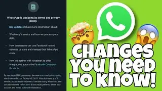 Whatsapp new privacy policy update 2021 | Whatsapp terms and conditions update 2021 | Must watch!