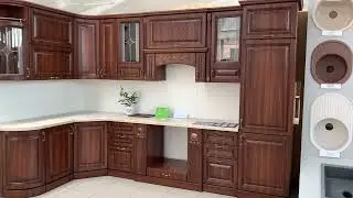 кухня Прага орех/Белый ясень