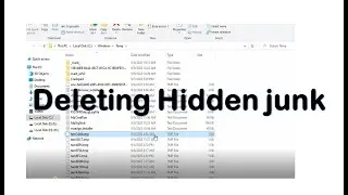deleting hidden junk files | Guide topics