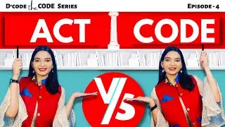 Act vs Code | Difference between Act and Code | अधिनियम और संहिता में अंतर | D'Code the Code Series