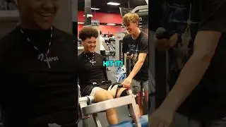 Literally Shocking the Muscle in the Gym Prank!