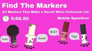 All Markers That Make a Sound When Collected (12) Mobile Speedrun | 