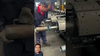 This is how they install bearings in truck factories 