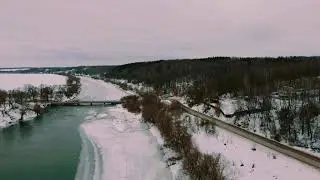 Город Чекалин Тульской области, зима.