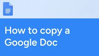 How to copy a Google Doc