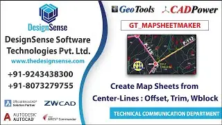 GeoTools Tutorials: Create Map Sheets from (around) Center-Lines in GeoTools | Offset, Trim, Wblock