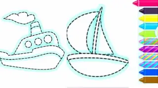 Разукрашиваем кораблики  🚢