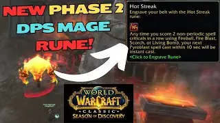 How To Get The Hot Streak Rune for Mage - WoW Classic Season of Discovery