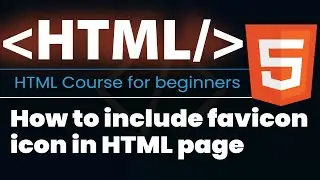 How to include favicon icon in HTML page