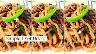 Simple Beef Udong -Quick Easy Recipe