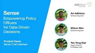 LLMs in Public Service & Government: Sense - Empowering Policy Officers for Data-Driven Decisions