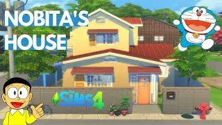Snowy Escape || Nobita & Doraemon's House || The Sims 4 Speed Build || No CC || Doraemon Cartoon