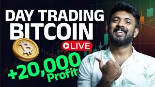 Simple Crypto Day Trading Setup !!!  Live Bitcoin Trade 🤯