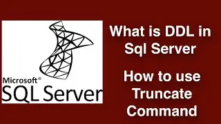 What is truncate in sql server | Use of truncate in Sql Server.