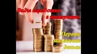 Виды заработка в интернете  Первые маленькие деньги