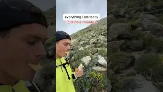 Everything I ate to climb a mountain