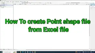 Arc GIS Tutorial | How to convert Excel file to Shape file in Arc GIS | Convert Excel to Point Shape