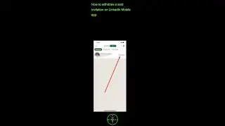 How to withdraw a sent invitation on LinkedIn Mobile app