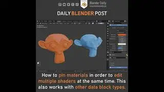 How to edit multiple Materials Simultaneously in Blender